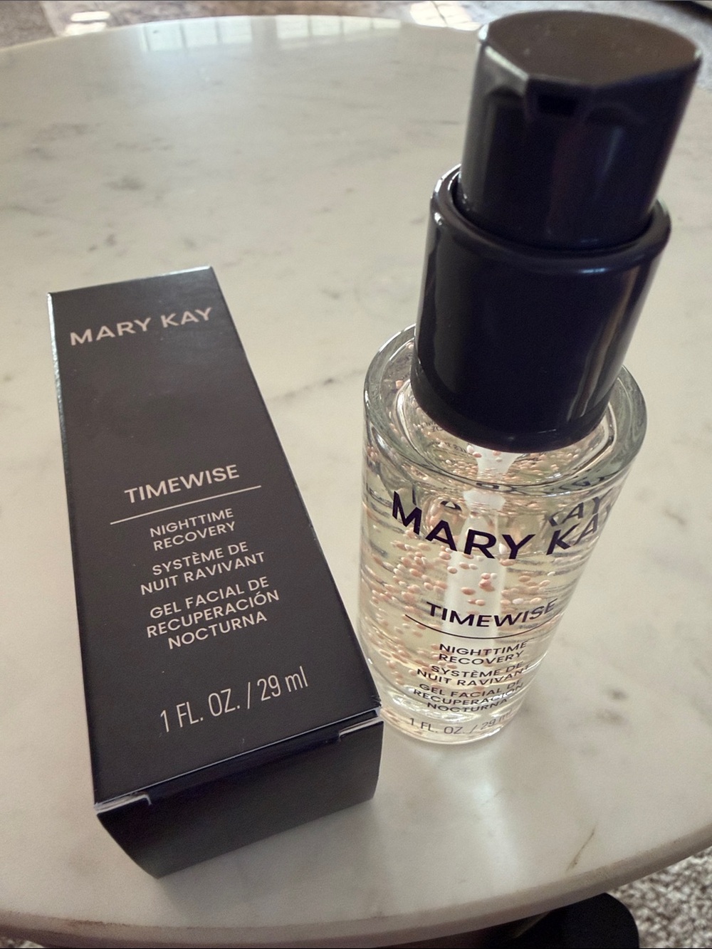 Mary Kay Timewise Nighttime Recovery Gel with Rose Gold Beads